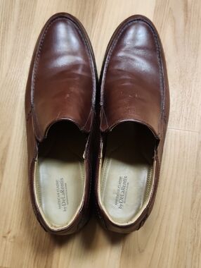 American Classic By Delarentis Men's Brown Leather Slip-On Dress Shoes Sz. 10.5M